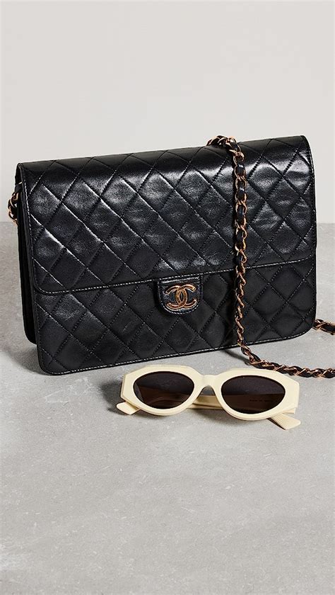 What Goes Around Comes Around Chanel Black Satin Ex .